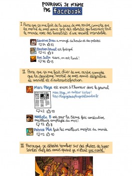 Pourquoi je n'aime pas Facebook - B.D. par obion
