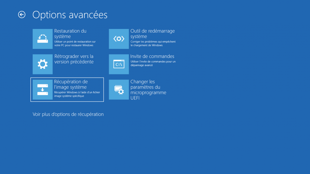 Restaurer une image système sur Windows 10, 8 ou 7 – Le Crabe Info
