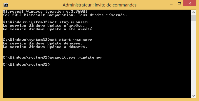 resoudre-echec-erreur-probleme-mise-a-jour-windows-10-sur-windows-update-cmd-wuauserv-update-now