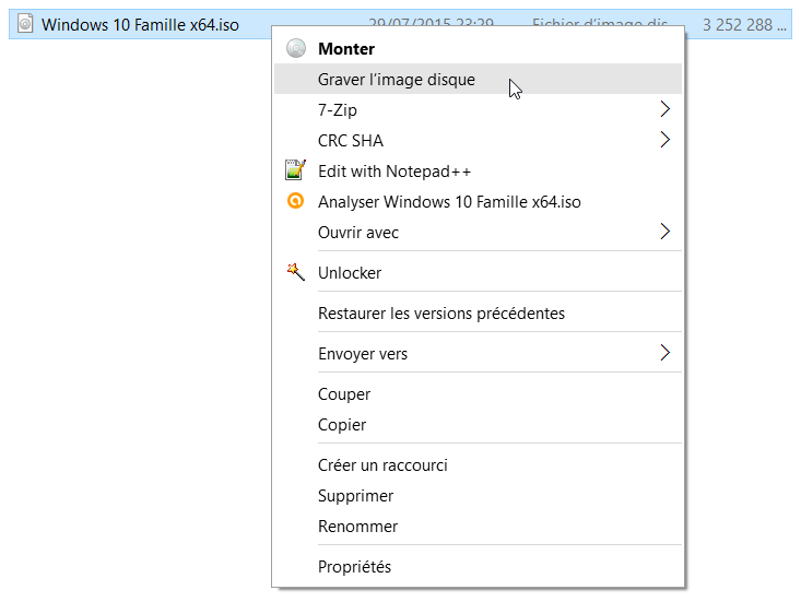 Graver Un Fichier Iso Sur Cd Dvd Sur Windows 10 8 7 Le Crabe Info