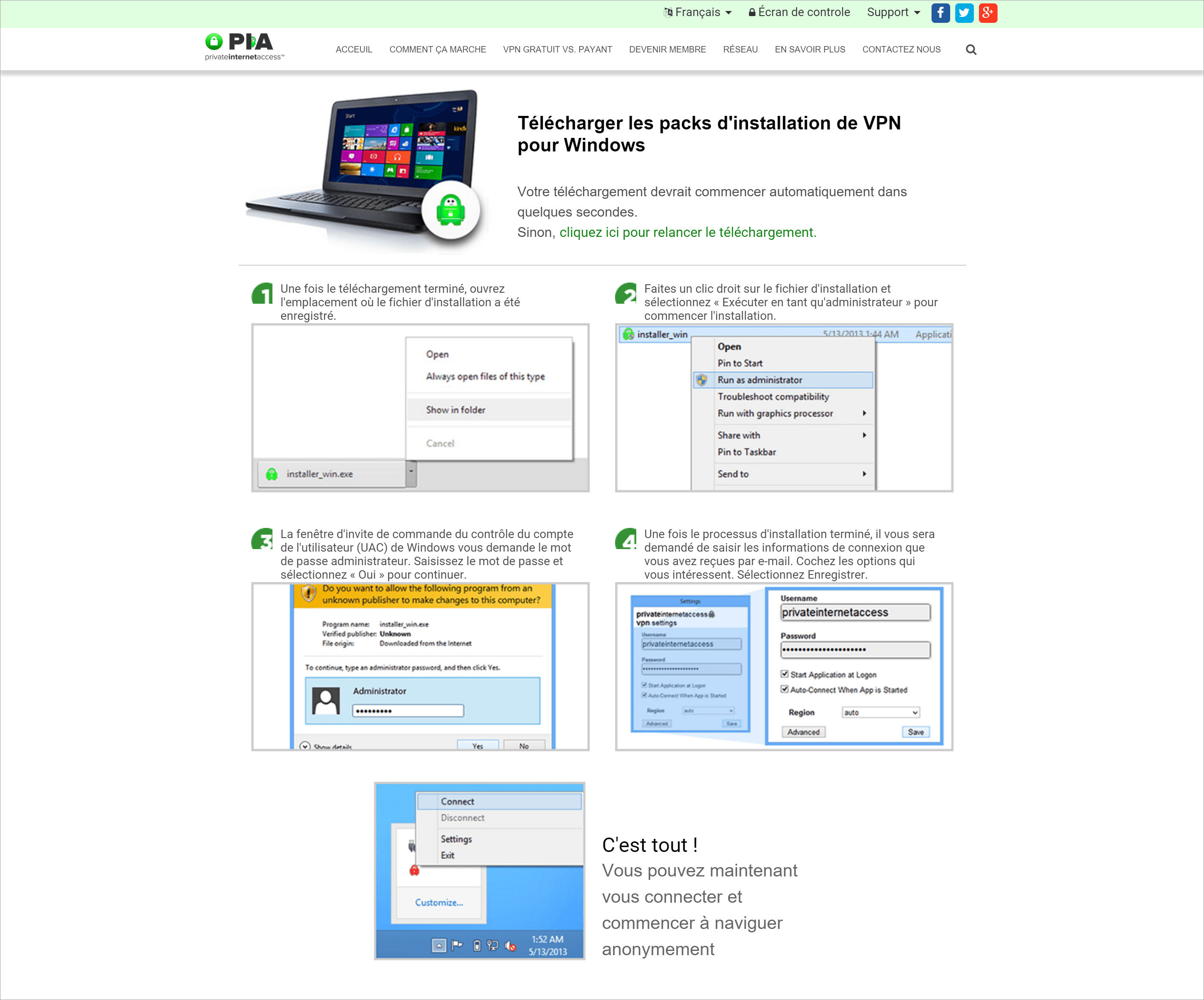 pia private internet access installer offline