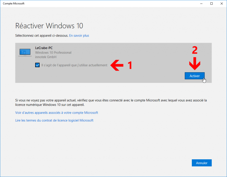 Changer De Carte Mere Windows 10 Réactiver Windows 10 après un changement de carte mère – Le Crabe Info