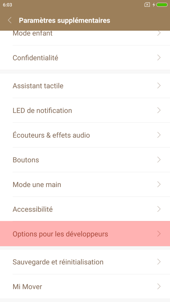 Activer les options pour les développeurs sur un périphérique Android ...
