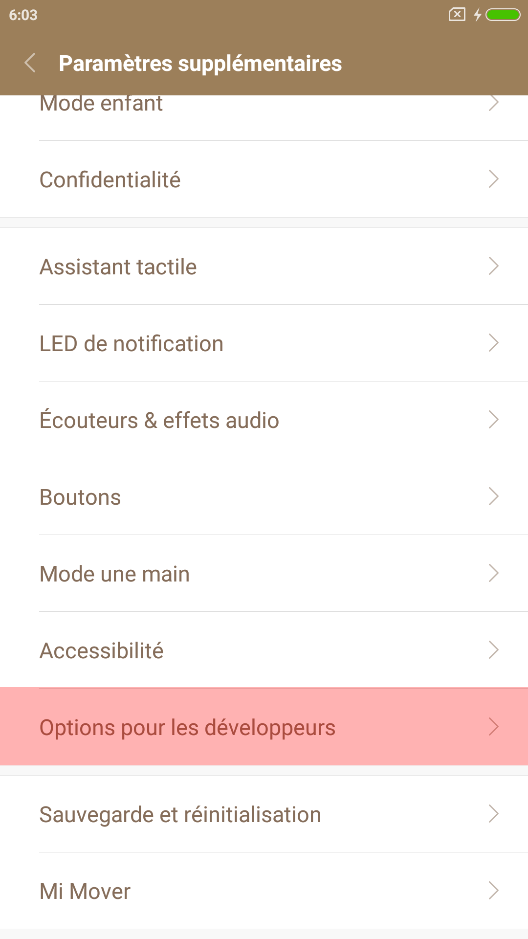 Activer les options pour les développeurs sur un périphérique Android ...