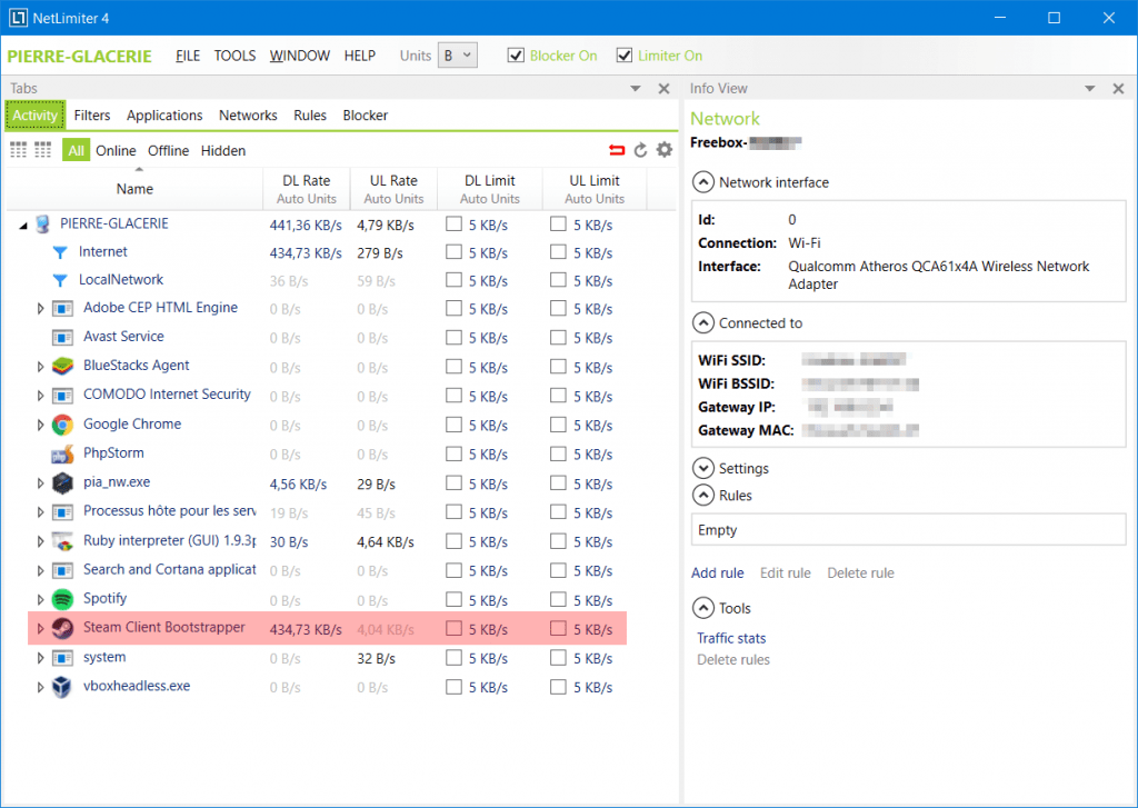 Windows Limiter La Bande Passante D une Application Avec NetLimiter 