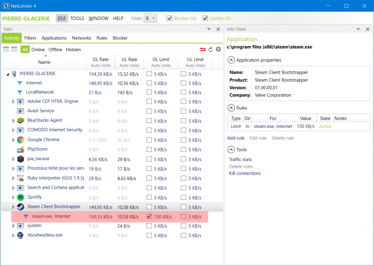 Windows Limiter La Bande Passante D une Application Avec NetLimiter 