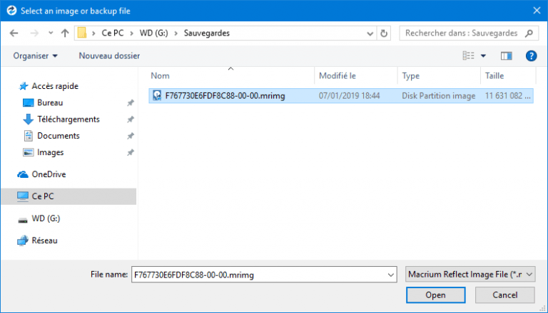 Windows : restaurer une image disque avec Macrium Reflect – Le Crabe Info