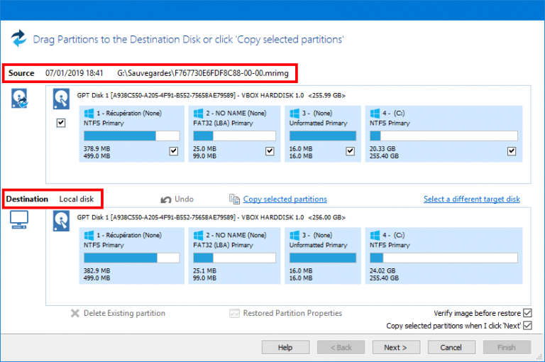 Windows : restaurer une image disque avec Macrium Reflect – Le Crabe Info