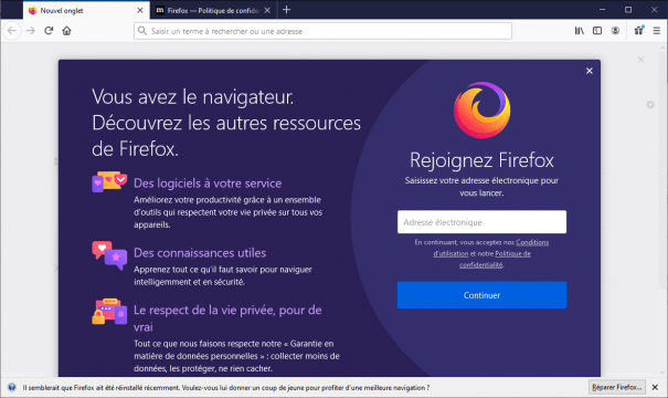 Réparer, réinitialiser et réinstaller Firefox – Le Crabe Info