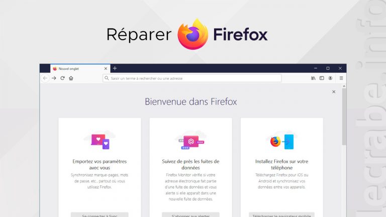 Réparer, réinitialiser et réinstaller Firefox – Le Crabe Info