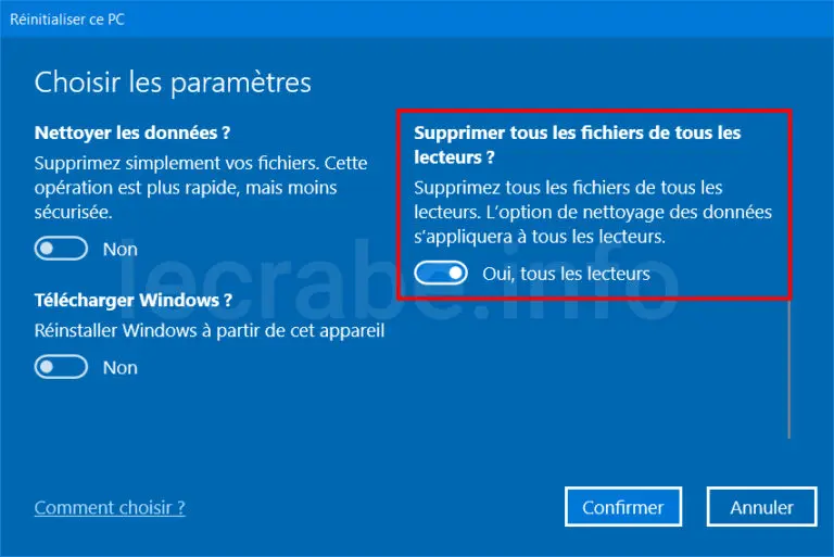 Réinitialiser Windows 10 (avec ou sans clé USB d’installation) – Le
