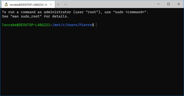 Installer WSL (Windows Subsystem for Linux) sur Windows 10 – Le Crabe Info
