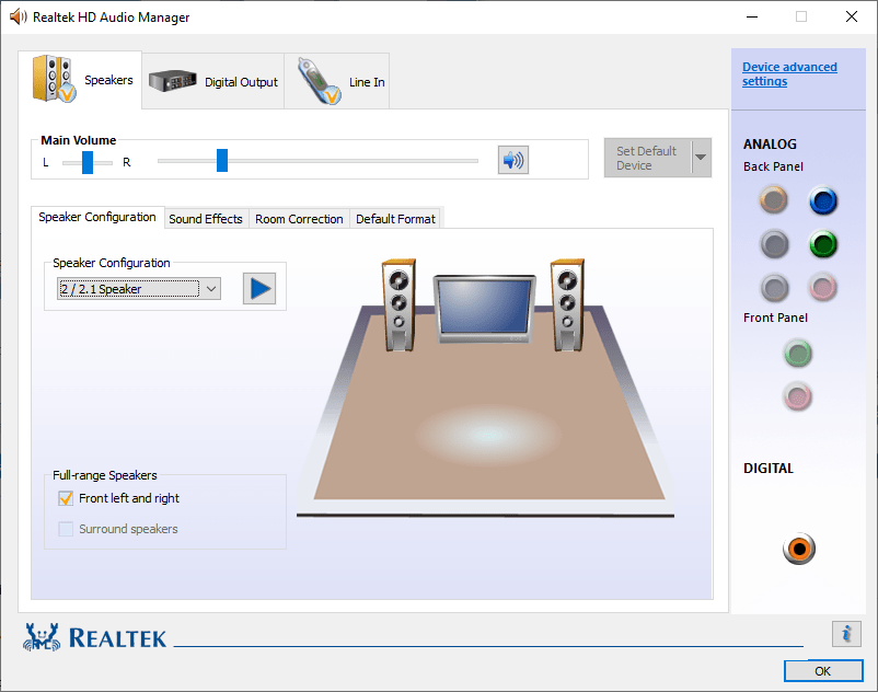 Звуковые драйвера realtek high