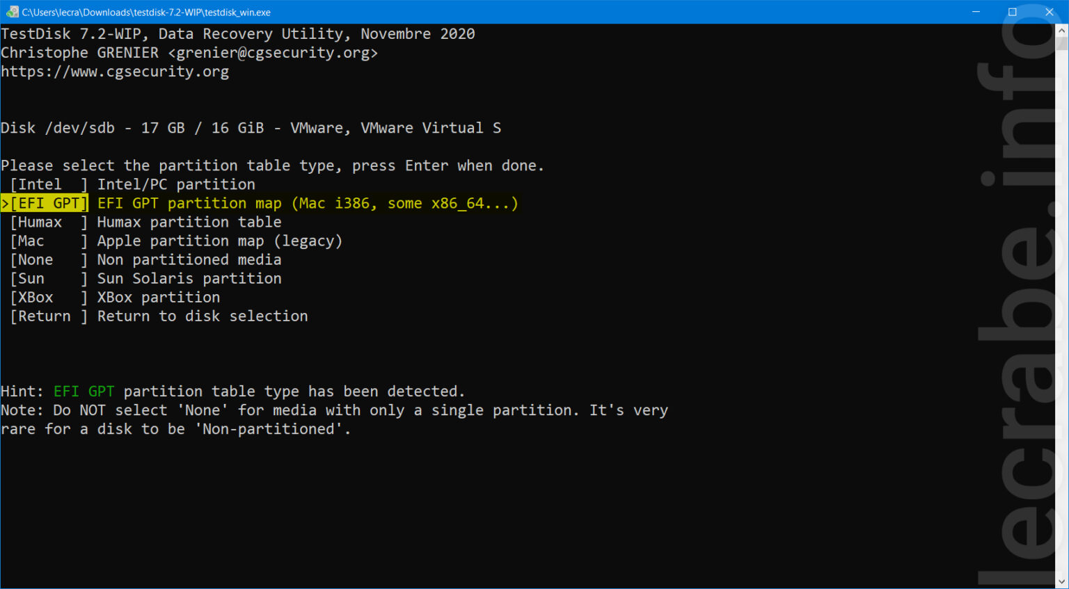 TestDisk recuperar particiones de disco perdidas, inalcanzables o RAW