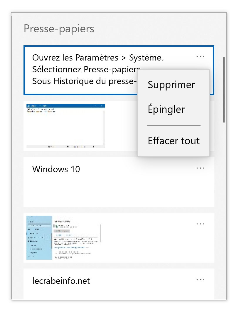 Activer Et Configurer L Historique Du Presse papiers De Windows 10 Le 