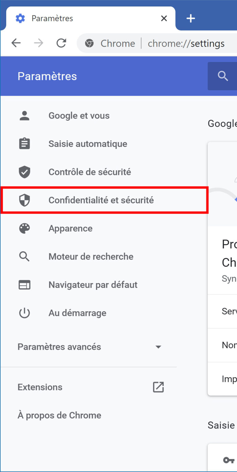 Google Chrome effacer l’historique de navigation Le Crabe Info