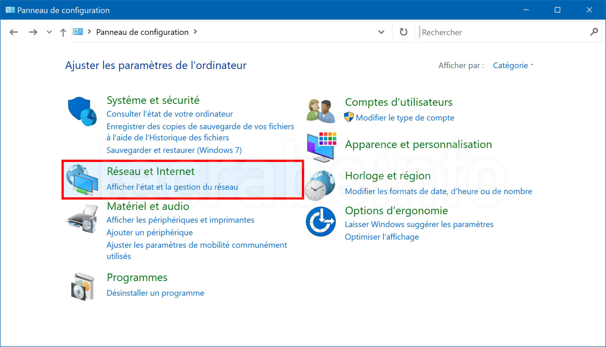 Ouvrir les Connexions réseau sur Windows – Le Crabe Info