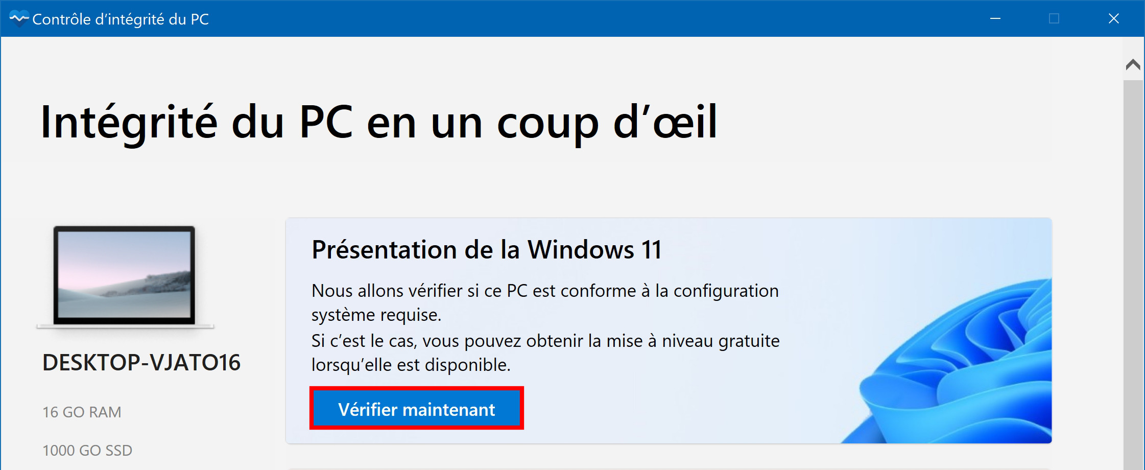 Windows 11 : vérifiez si votre PC est compatible – Le Crabe Info