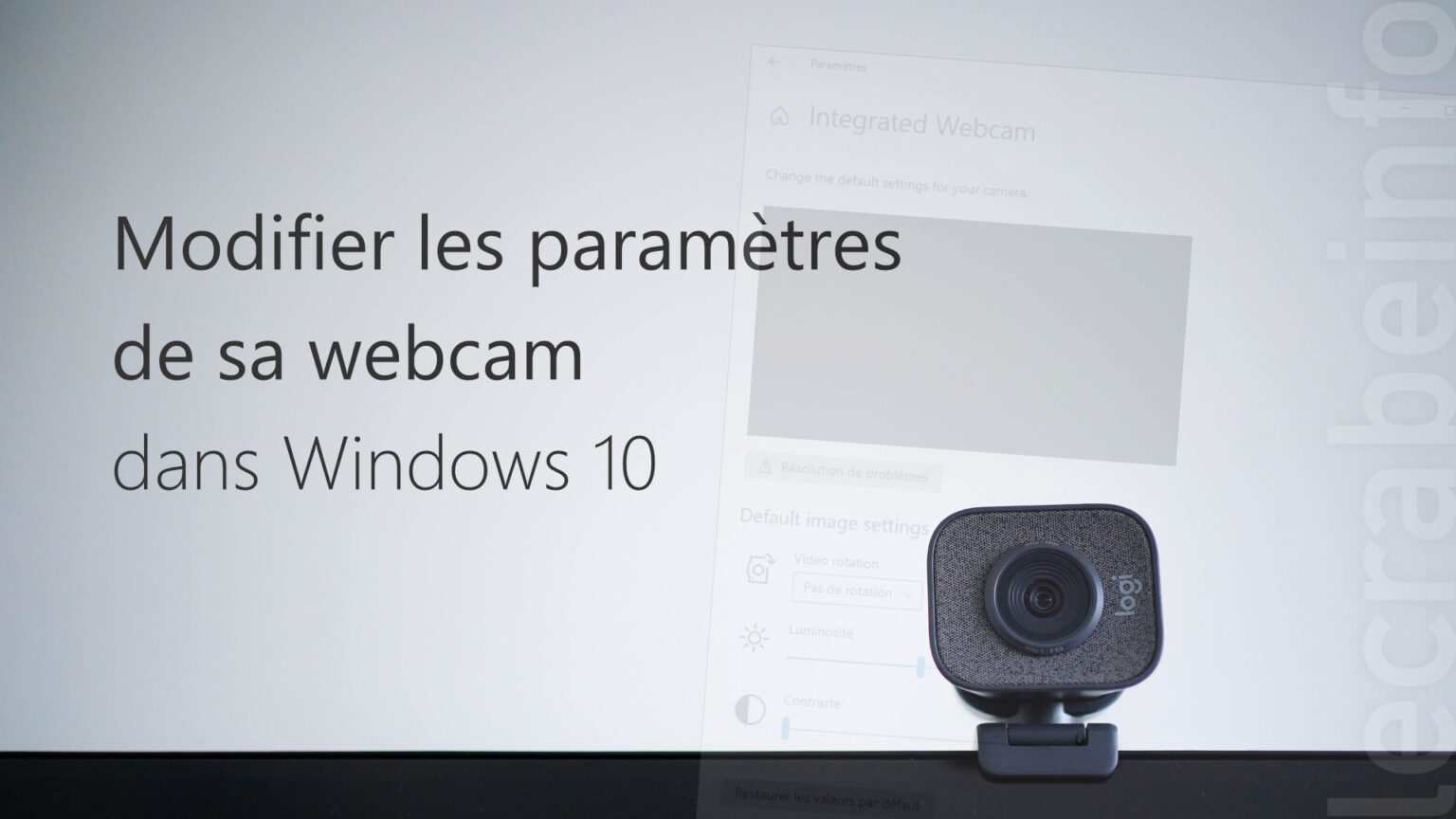 Comment Faire Une Bonne Video Pour Installer Une Cam Prendre une photo ou une vidéo avec sa webcam sous Windows – Le Crabe Info