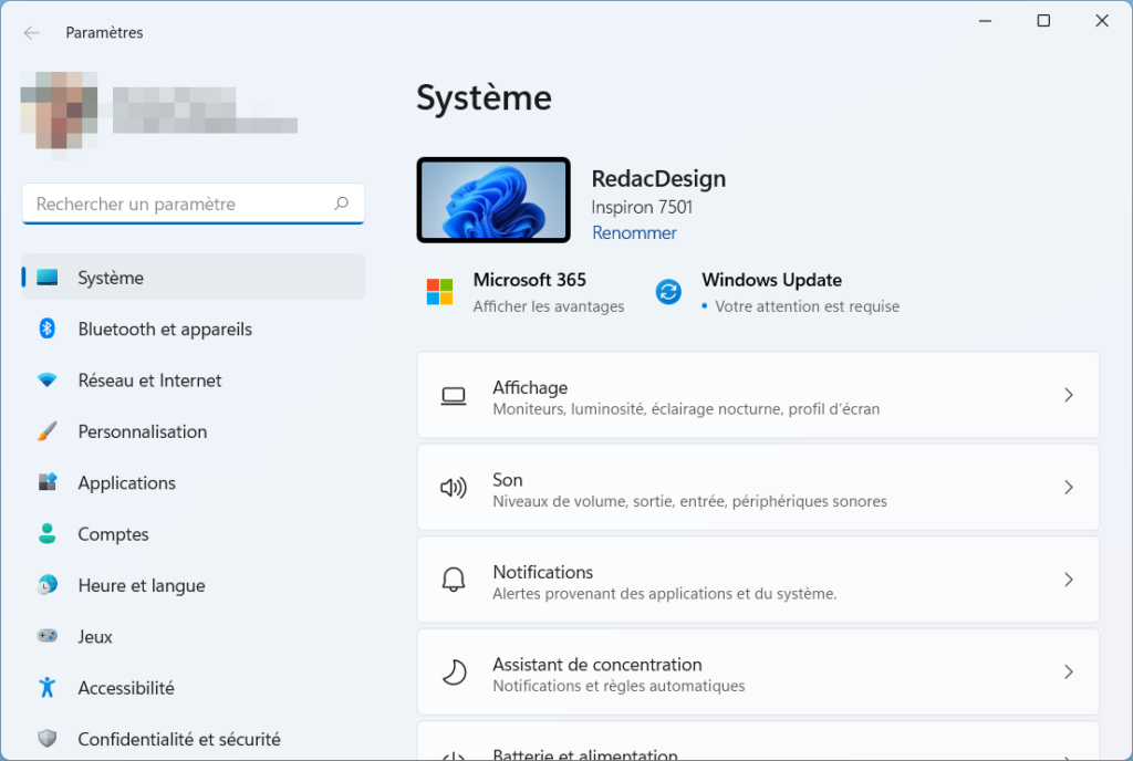 Windows 11 changer le navigateur par défaut - entrer dans Paramètres Windows