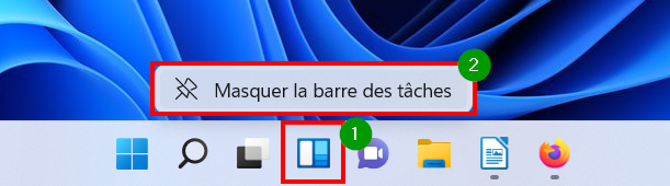 Widgets Windows 11 - les désactiver et supprimer de la barre des tâches