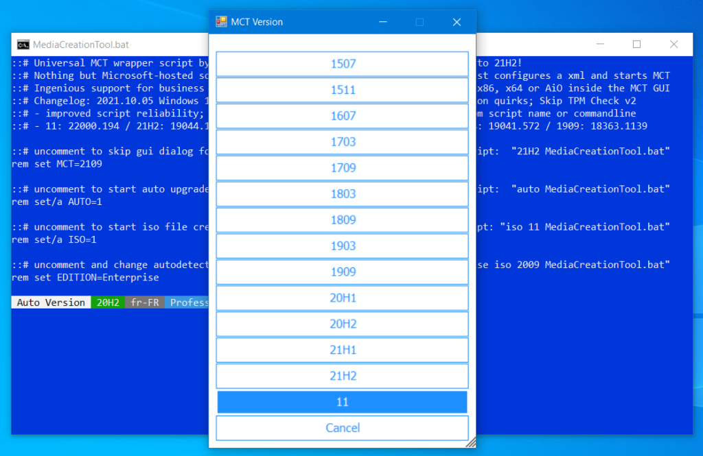 Télécharger MediaCreationTool.bat Le Crabe Info