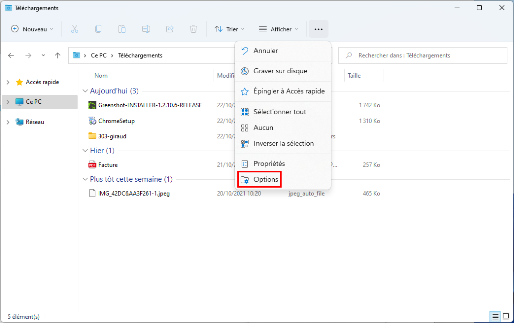 Windows 11 afficher les extensions de noms de fichiers Le Crabe Info