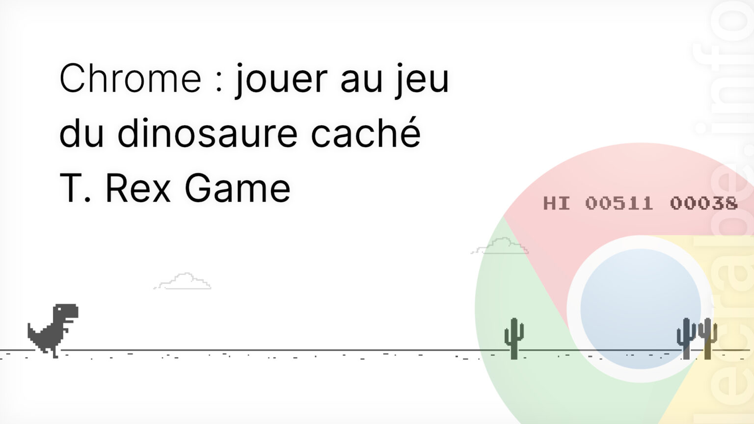 Jouer au jeu du dinosaure Chrome Dino (T. Rex Game) Le Crabe Info