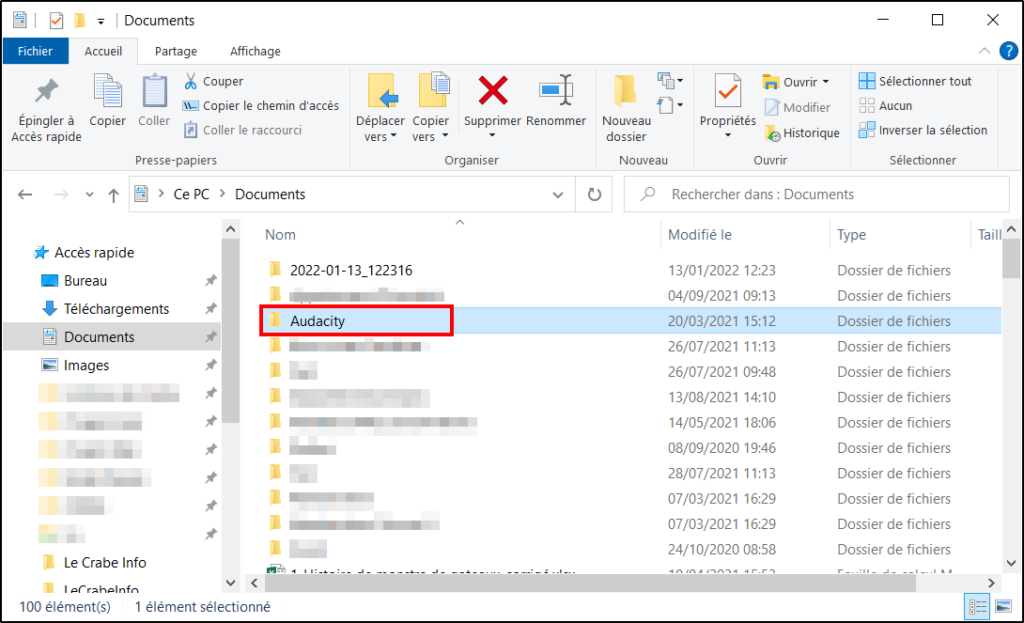 windows 10 paramétrer accès rapide - choisir fichier ou dossier