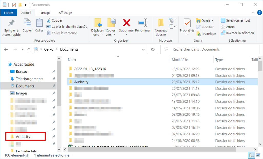 windows 10 paramétrer accès rapide - dossier épinglé