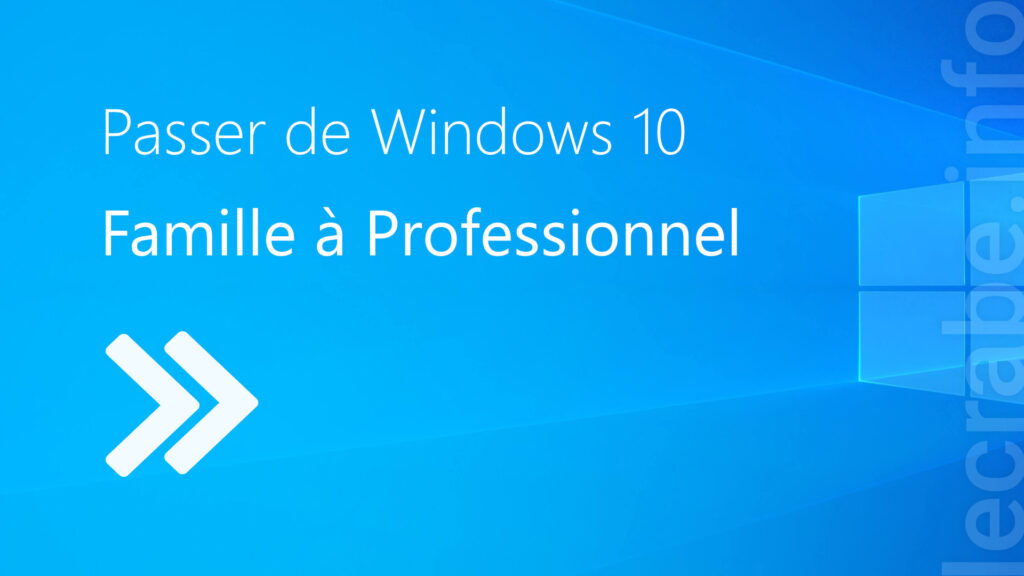 Transférer sa licence Windows sur un autre PC Le Crabe Info