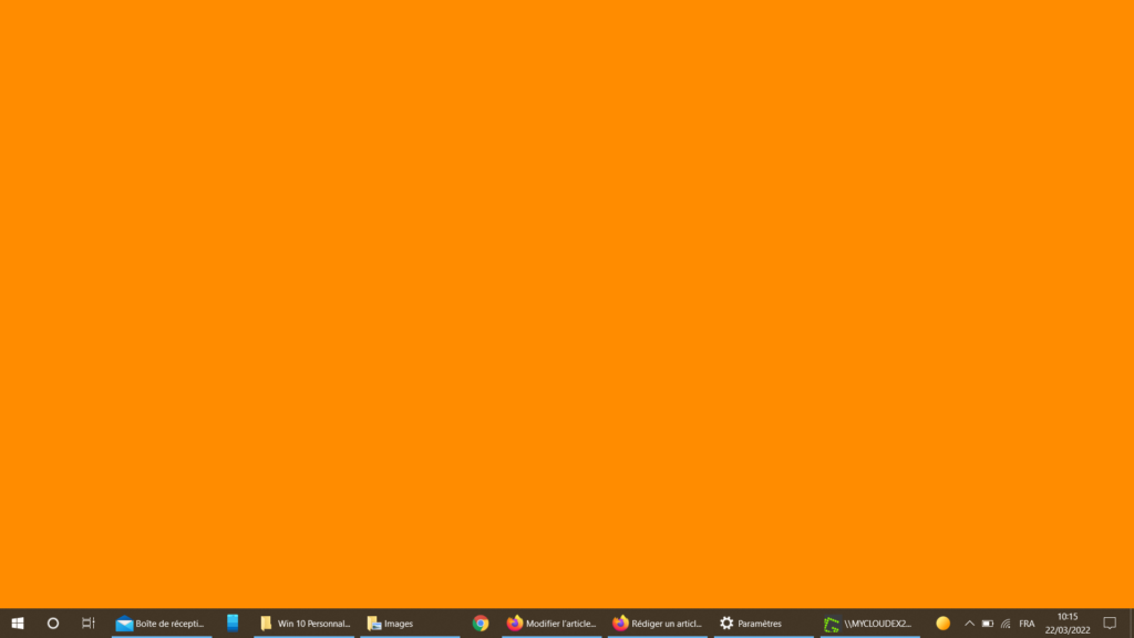 Windows 10 Thème - or orange 