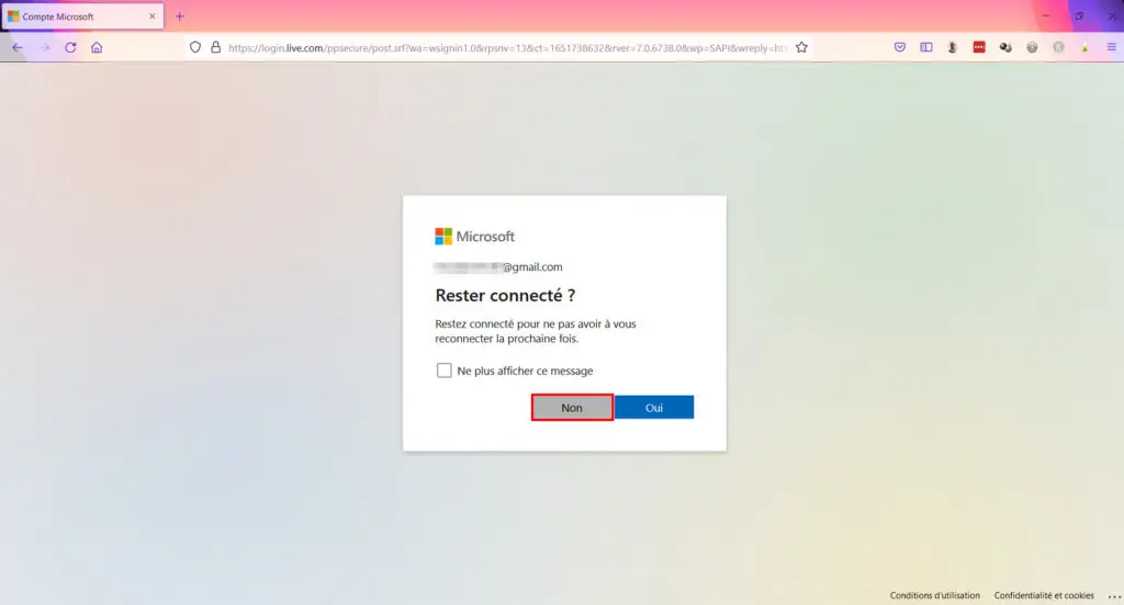 Windows 10 Contrôle parental - Ne pas rester connecté