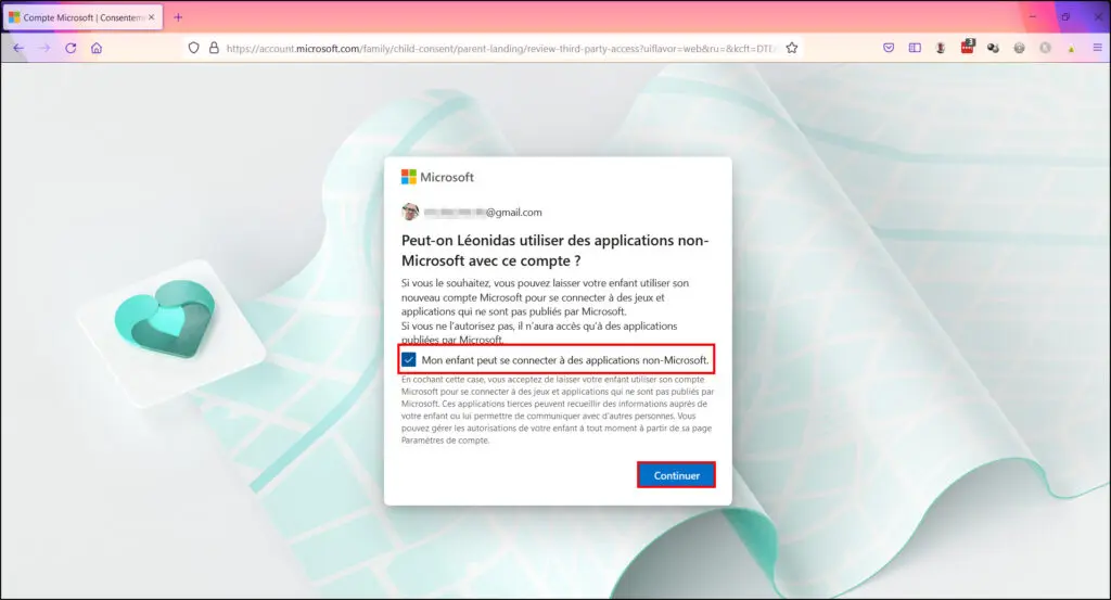 Windows 10 Contrôle parental - Autoriser les applications non Microsoft