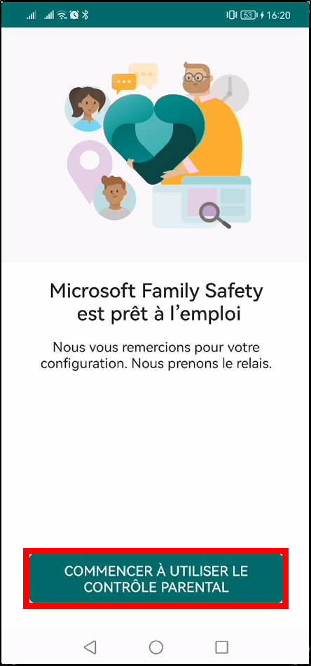 Configurer Family Safety Android - Utiliser contrôle parental