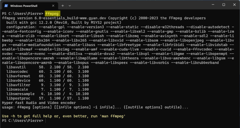 Installer FFmpeg sur Windows – Le Crabe Info