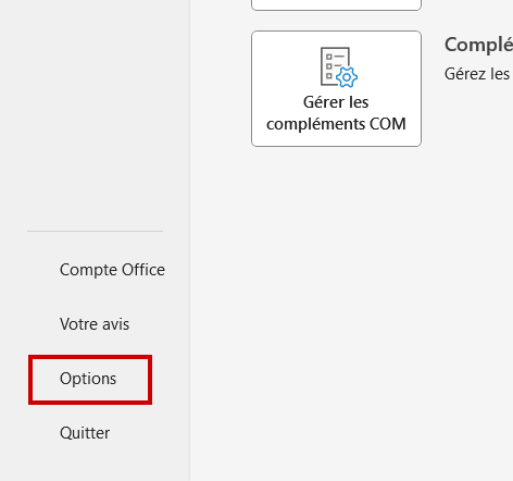 Outlook changer police Options