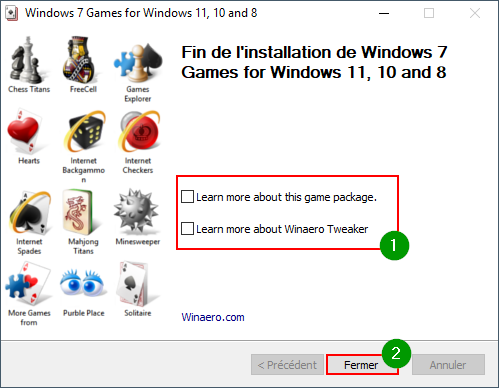 Spider, Solitaire, Freecell Windows 7 - Jeux Windows 7 installés