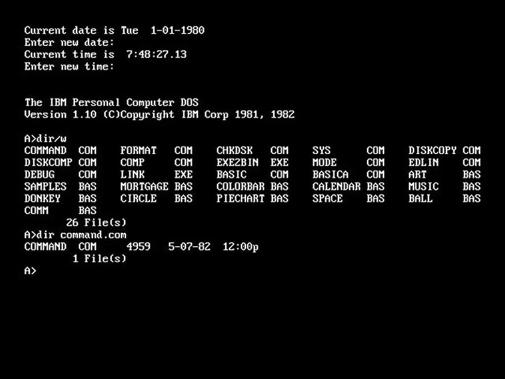 MS-DOS 1.10