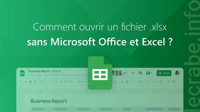Ouvrir un fichier xlsx sans Office ni Excel