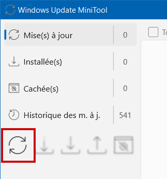 Windows Update MiniTool Synchronisation avec Windows Update