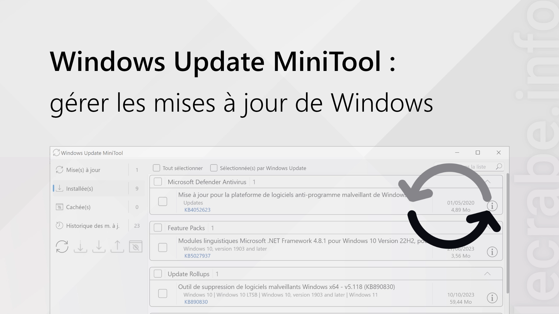 Windows Update MiniTool tutoriel complet pour le maîtriser
