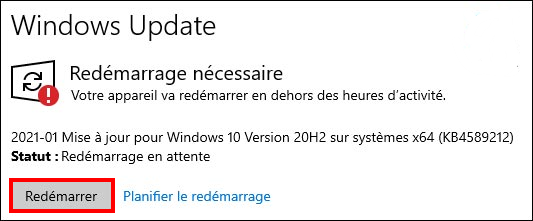 Comment faire la mise à jour sur Windows 10 ? - Redémarrer PC après une mise à jour sur Windows Update