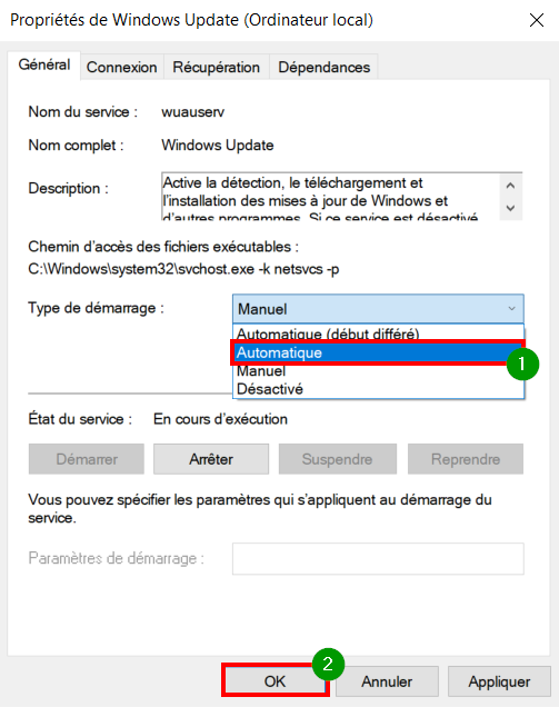 Comment faire la mise à jour sur Windows 10 ? - Activer l'option automatique de Windows Update