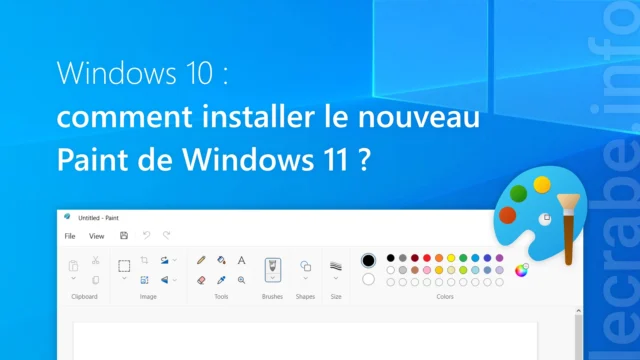 Comment installer Nouveau Paint 11 sur Windows 10 ?