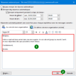 Outlook : configurer un message d’absence – Le Crabe Info