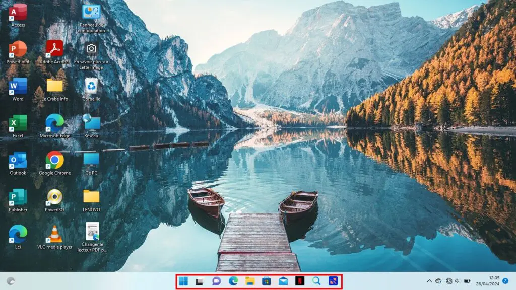 Retrouver le menu Démarrer de Windows 10 - le bouton du menu Démarrer de Windows 11 au centre de la barre des tâches