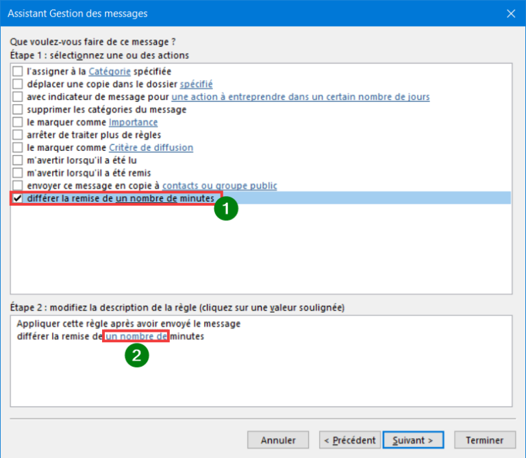 Outlook comment annuler l’envoi d’un email ? Le Crabe Info