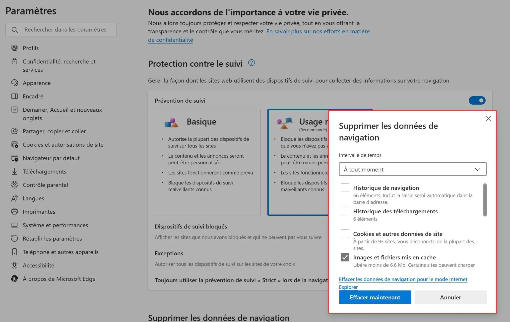 Comment vider le cache dans le navigateur Edge ? Le Crabe Info