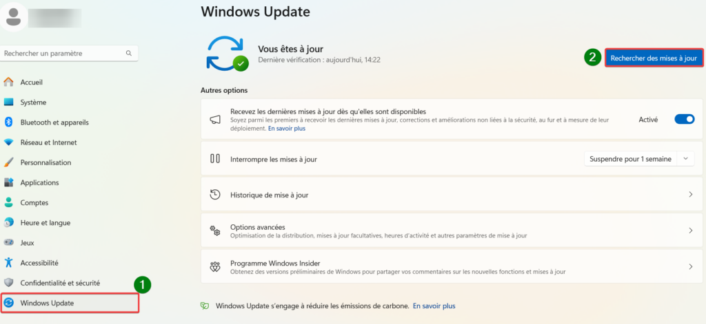 le bluetooth a disparu ou ne fonctionne plus - accès windows update